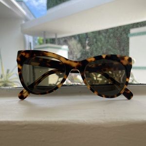 Norma Kamali Tortoiseshell Cateye Sunglasses